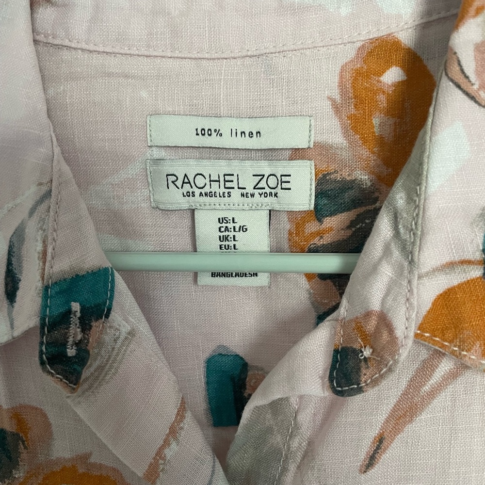 Rachel Zoe Linen dress with Floral Accents - Picture 2 of 2